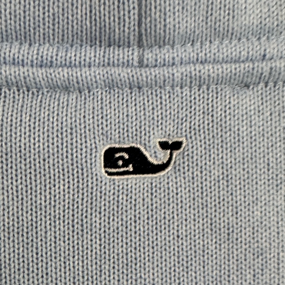 Vineyard Vines Pullover Women’s Size S Light Blue Oversized Funnel Neck - Picture 3 of 6